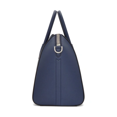 Shop Givenchy Navy Medium Antigona Bag In 498 Midnigh