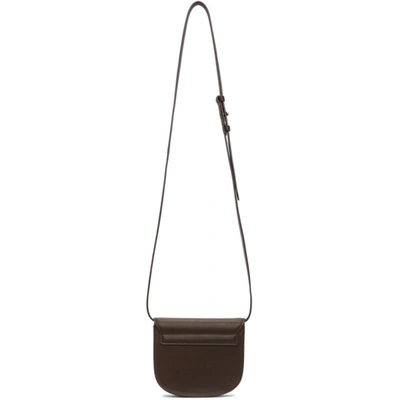 Shop Saint Laurent Brown Mini Kaia Satchel Bag In 2004 Nut