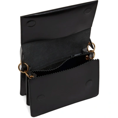 Shop Kara Black Baby Pinch Chain Bag In Black/gold