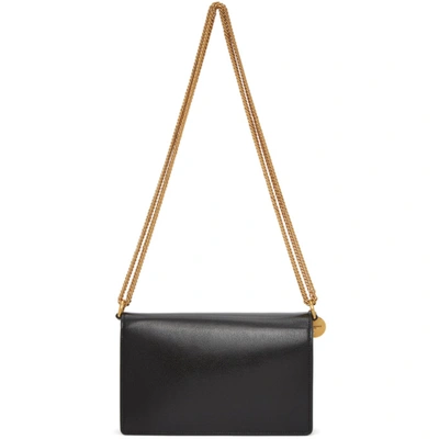 Shop Givenchy Black & Grey Suede Gv3 Wallet Bag In 002 Bk/grey