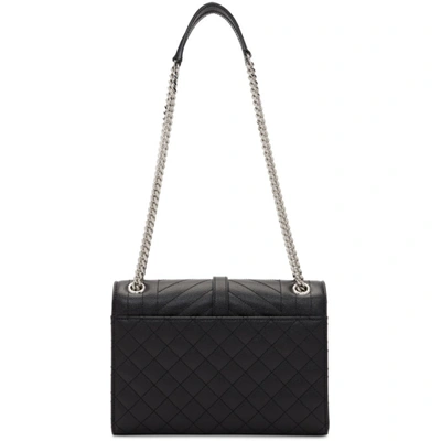 SAINT LAURENT 黑色中号 MONOGRAMME ENVELOPE 单肩包