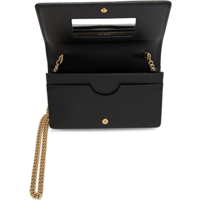 Shop Gucci Black Interlocking G Wallet Bag In 1000 Black