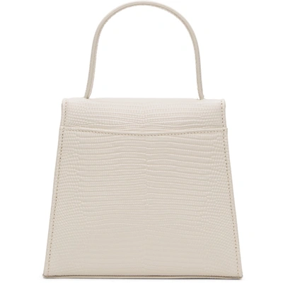 Shop Little Liffner White Little Lady Bag In Marble