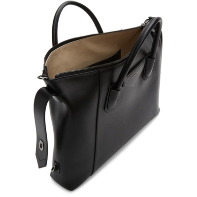 Shop Givenchy Black Medium Soft Antigona Bag In 001 Black