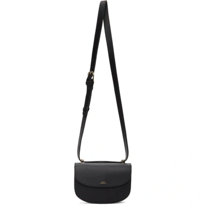 Shop Apc Black Mini Genève Bag In Lzz Black