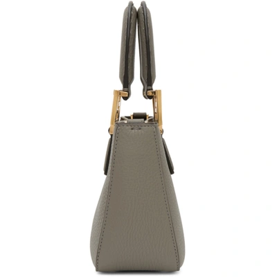 Shop Fendi Grey Mini 'forever ' Bag In F1bzc Moon