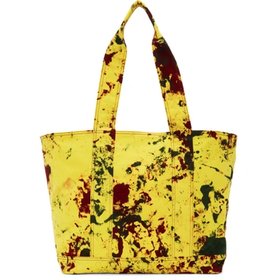 Shop S.r. Studio. La. Ca. Yellow Soto Hand-dyed Laundry Tote In 752 Yellow