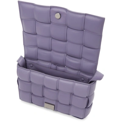 Shop Bottega Veneta Purple Small Padded Cassette Bag In 5130 Lavender