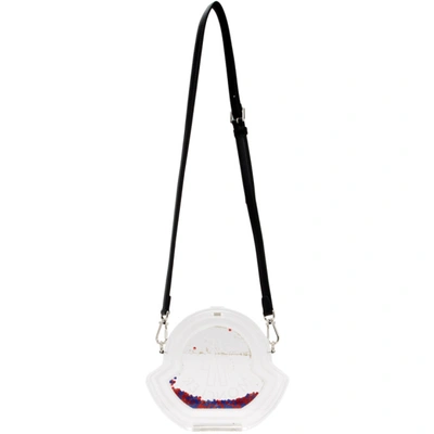 Shop Moncler Ssense Exclusive Transparent Logo Shoulder Bag In 001 White