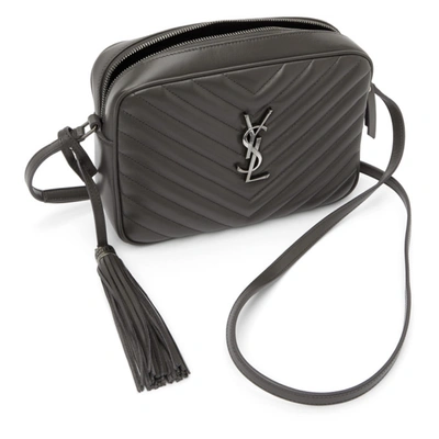 Shop Saint Laurent Grey Lou Camera Bag In 1242 Asphal