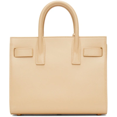 Shop Saint Laurent Beige Nano Sac De Jour Tote In 9141 Ivory