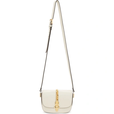 Shop Gucci White Mini Sylvie 1969 Bag In 9022 White