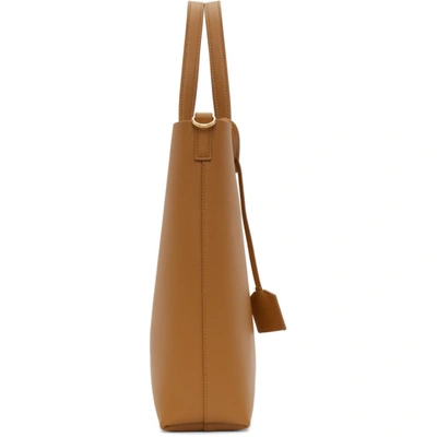 Shop Saint Laurent Beige Toy North/south Shopping Tote In 7716 Drksun