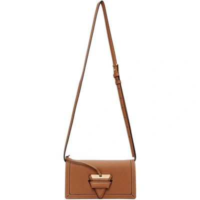 Shop Loewe Brown Mini Barcelona Bag In 2530 Tan