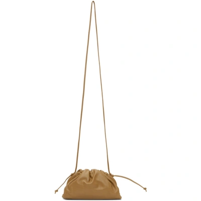 Shop Bottega Veneta Brown ‘the Mini Pouch' Clutch In 2618 Cammello