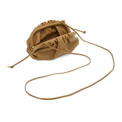 Shop Bottega Veneta Brown ‘the Mini Pouch' Clutch In 2618 Cammello