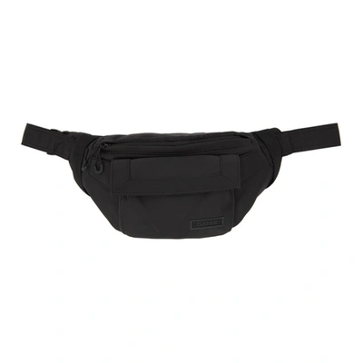 Shop Ganni Black Recycled Tech Bum Bag In 099 Black