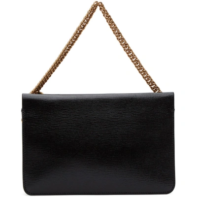 Shop Givenchy Black Leather Cross3 Bag In 001 Black