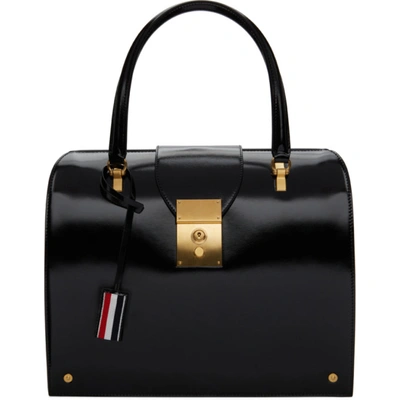 Shop Thom Browne Online Exclusive Black Mrs. Thom Tote In 001 Black