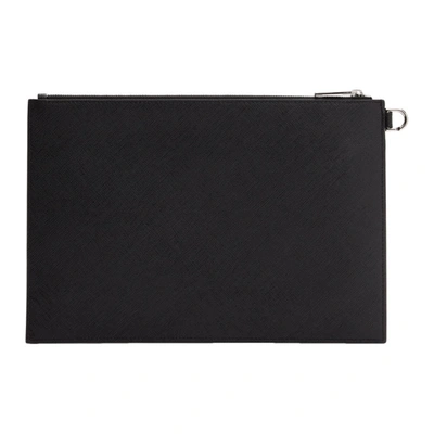 Shop Givenchy Black  Paris Iconic Pouch In 001 Black