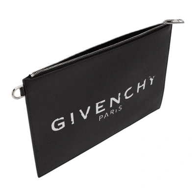 Shop Givenchy Black  Paris Iconic Pouch In 001 Black