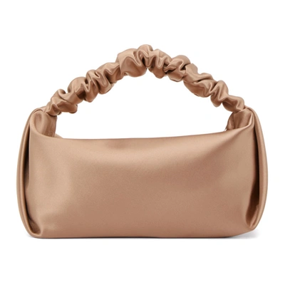 Alexander Wang Scrunchie Mini Satin Tote In 272 Sand St