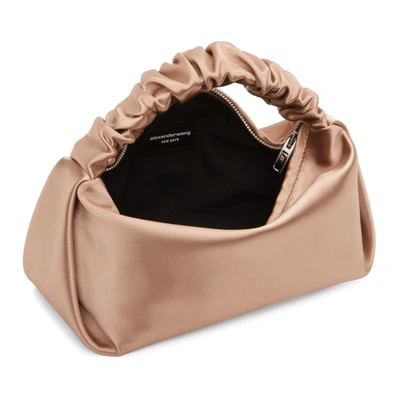 Alexander Wang Scrunchie Mini Satin Tote In 272 Sand St