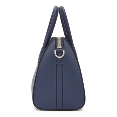 Shop Givenchy Navy Small Antigona Bag In 498 Midnigh