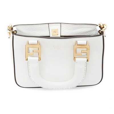 Shop Fendi White Mini 'forever ' Bag In F0qvl White