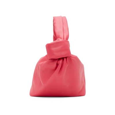 Shop Bottega Veneta Pink Mini Jodie Pouch Bag In 6607 Lolli