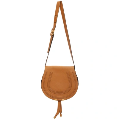 Shop Chloé Brown Medium Marcie Bag In 211 Autumna