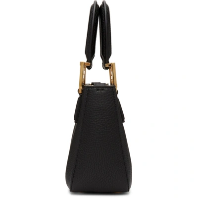 Shop Fendi Black Mini 'forever ' Bag In F0kur Black