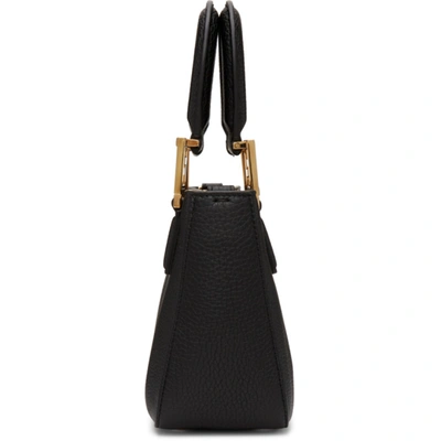 Shop Fendi Black Mini 'forever ' Bag In F0kur Black