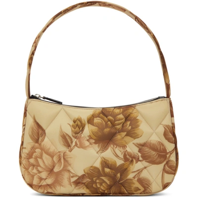 Shop Kwaidan Editions Beige Padded Quilted Lady Bag In Scarf Print
