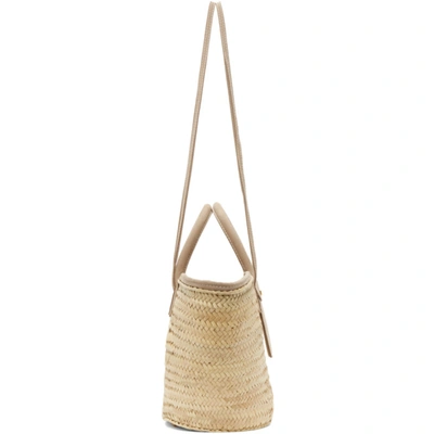 Shop Jacquemus Taupe 'le Panier Soleil' Tote In Brown