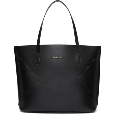 Shop Givenchy Black Wing Shopping Tote In 004 Black/