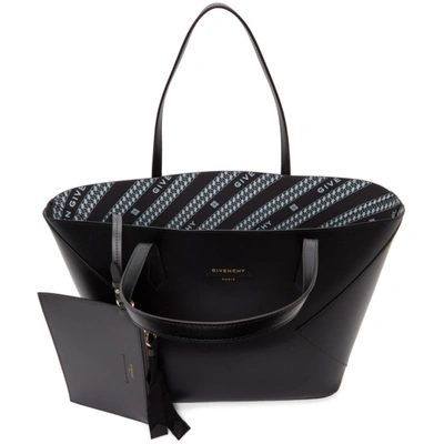 Shop Givenchy Black Wing Shopping Tote In 004 Black/