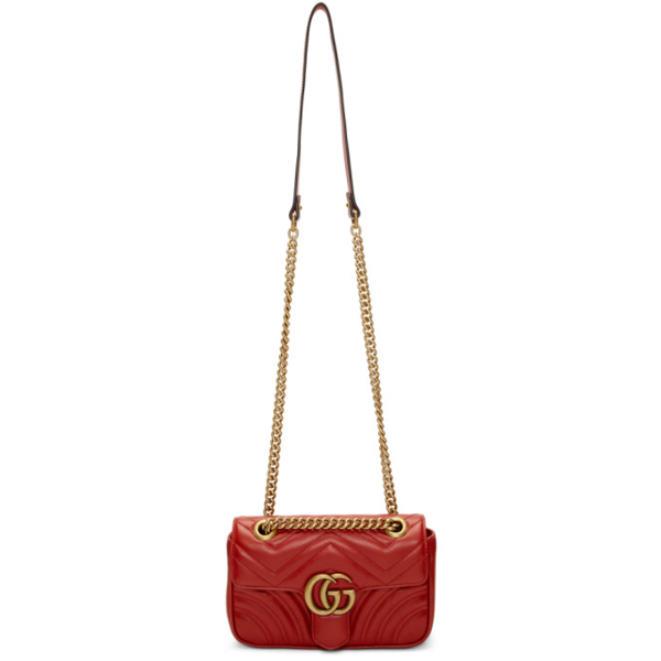 gucci red mini marmont