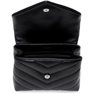 Shop Saint Laurent Black Toy Loulou Bag In 1000 Black