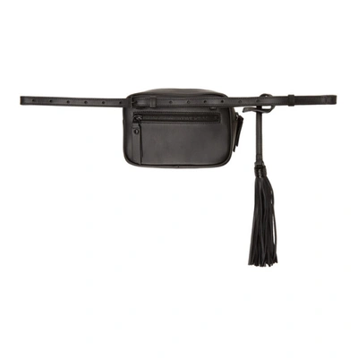 Shop Saint Laurent Black Lou Belt Bag In 1000 Black