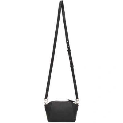 Shop Givenchy Black Nano Antigona Bag In 001 Black