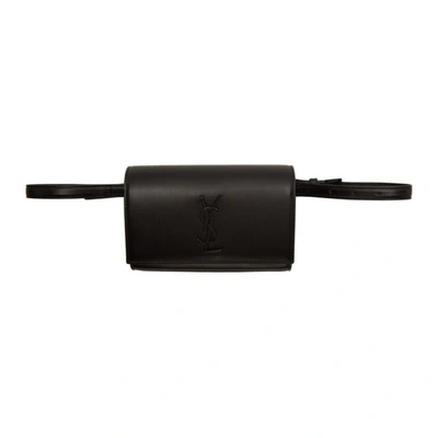 Shop Saint Laurent Black Kate Belt Bag In 1000 Black