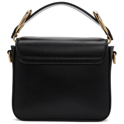 Shop Chloé Black Mini ' C' Bag In 001 Black