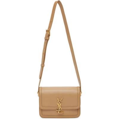 Shop Saint Laurent Tan Small Solferino Bag In 2357 Nattan