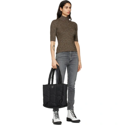 Shop Marc Jacobs Black Heaven By  Logo Tote