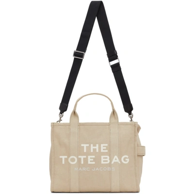 Shop Marc Jacobs Beige 'the Small Traveler' Tote