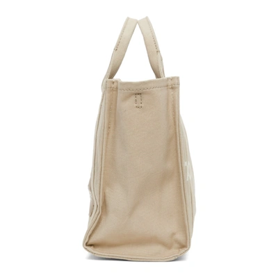 Shop Marc Jacobs Beige 'the Small Traveler' Tote