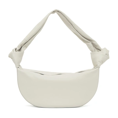 Shop Little Liffner Off-white Double Knot Bag In Cream
