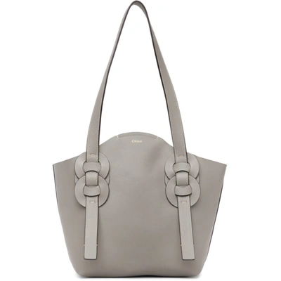 Shop Chloé Grey Small Darryl Tote In 039 Stormyg