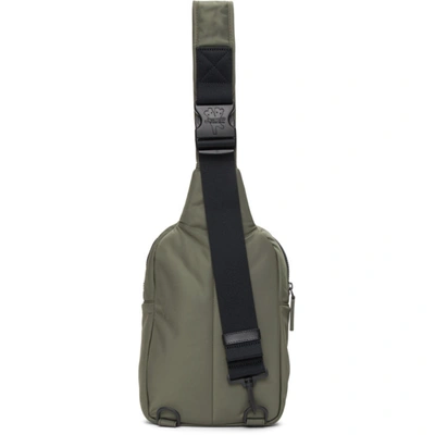 Shop Marc Jacobs Khaki Heaven By  Nylon Sling Backpack In Junglegreen